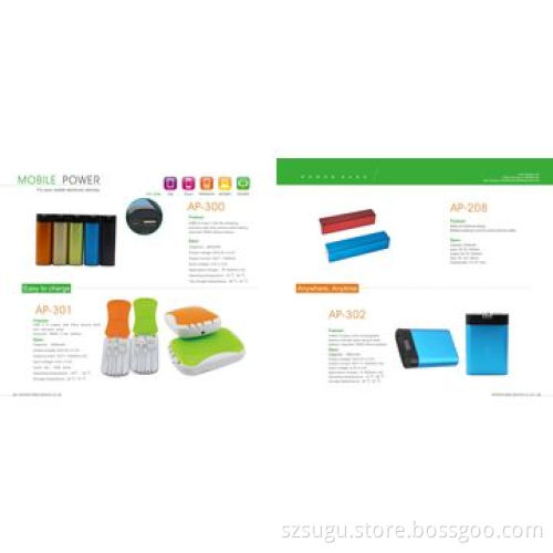 5,000/5,200mAh Mobile power bank